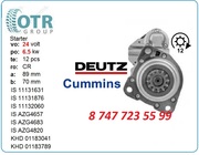 Стартер Deutz,  Cummins 01183789